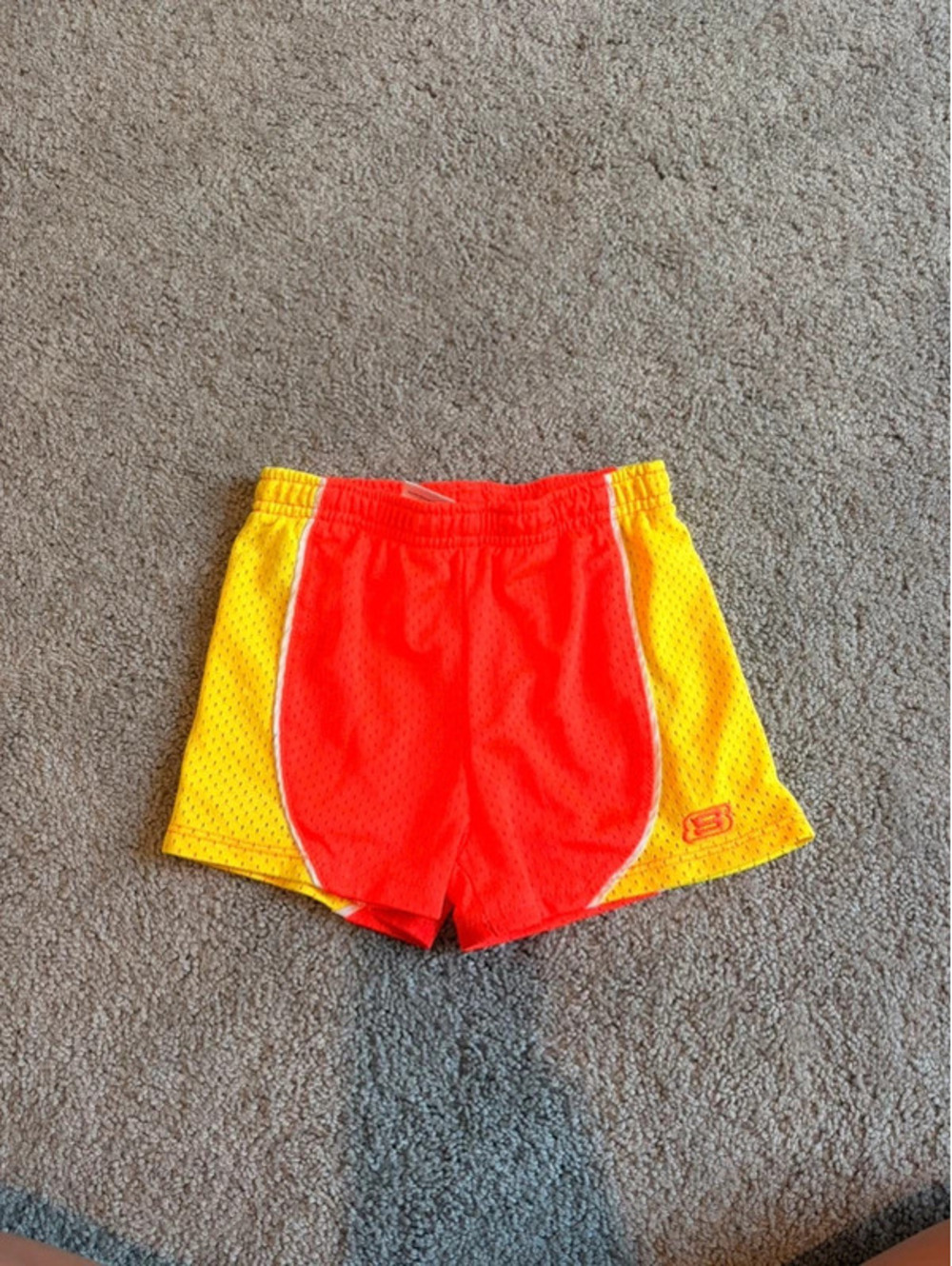 Skechers Girls Neon Athletic Mesh Shorts Size 5/6